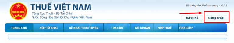 Website tổng cục thuế.
