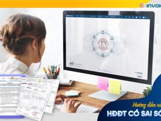 Cách xử lý sai sót trên hóa đơn