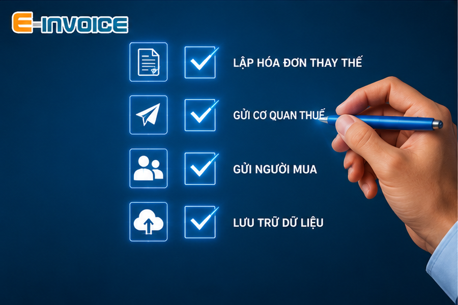 Quy trình lập hóa đơn thay thế