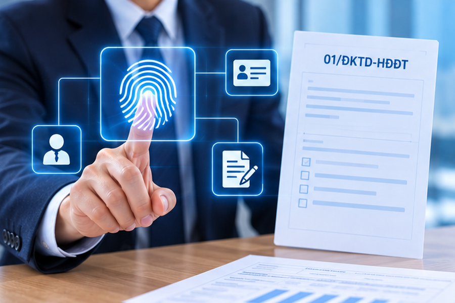 Xác thực sinh trắc học khi thay đổi thông tin hóa đơn