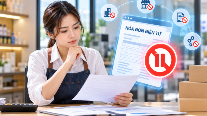 Quy định trường hợp ngừng sử dụng hóa đơn điện tử